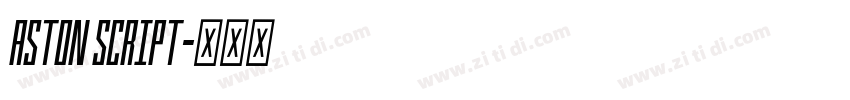 Aston Script字体转换